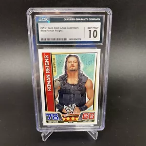 2013 Roman Reigns Topps Slam Attax novato WWF WWE Bloodline, ¡CGC 10! - Imagen 1 de 2