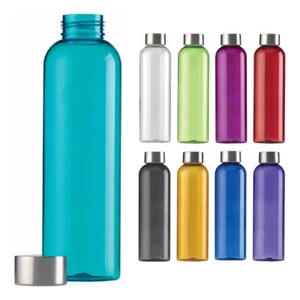 Tappo a vite bottiglia d'acqua Yoga, Sport 650 ml BPA GRATIS palestra bevande bottiglia traslucido - Foto 1 di 12