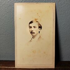 1860s-70s CDV Bust Portrait Photo of Handsome Young Man from Albany, New York