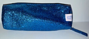 More than magic pencil cosmetic case glitter royal blue sparkle zip closure 6" - Picture 1 of 5