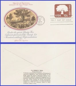 USA5 #U576 U/A Fleetwood FDC Liberty Tree - Imagen 1 de 1
