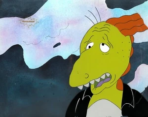 Doug Funnie Original 1990's Production Cel Nickelodeon Animation Art Klotzilla - Bild 1 von 2