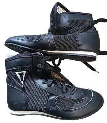 Title Boxing Speed-Flex Encore Mid-Length Boxing Shoes Black Size 7 - Image 1 of 4