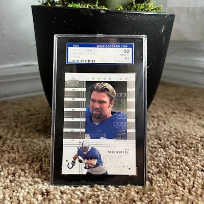 2000 Upper Deck 8.5 Football #100 Rob Morris Rookie Colts Trade Card - Image 1 of 4