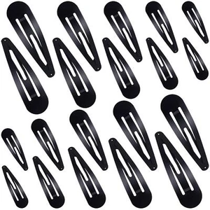 40 Piece Barrettes Women Snap Hair Clips Women Large Metal Snap Hair Clips No... - Picture 1 of 6