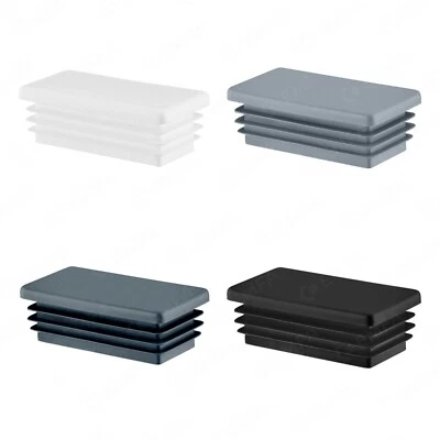 Lamellenstopfen Rohrstopfen Rohrkappen Stopfen Endkappen Vierkant Rechteckig - Bild 1 von 3