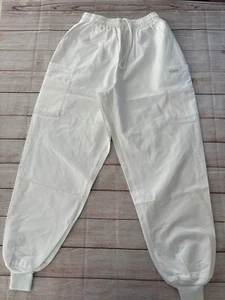 Scrub Star White Vintage Scrub Bottoms w/ Elastic Waist Women's Size Medium - Picture 1 of 6