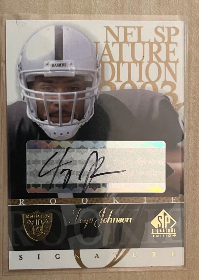 2003 SP Signature Teyo Johnson Autograph Card - Image 1 of 1