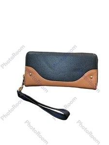 womens wristlet wallet Black And Brown - Picture 1 of 5