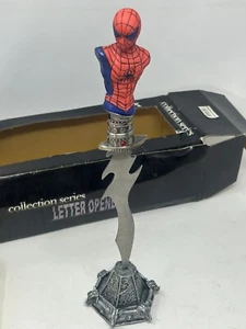 13 Inch Spiderman Letter Opener Knife KKC Stainless Blade With Base RARE Read - Picture 1 of 12