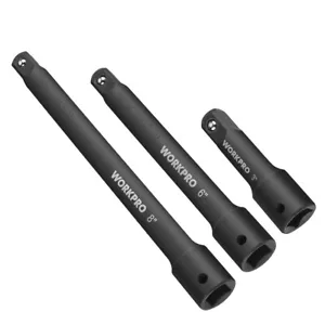 3/8" Drive Impact Extension Bar Set 3 PCS 3” 5” 10” Socket Extensions w/Tray USA - Picture 1 of 11