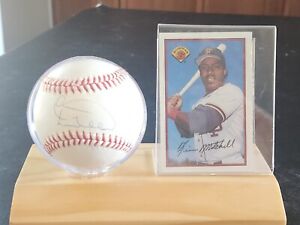 Kevin Mitchell Signed Rawlings NL Baseball Auto Inscribed 11/21/89 COA