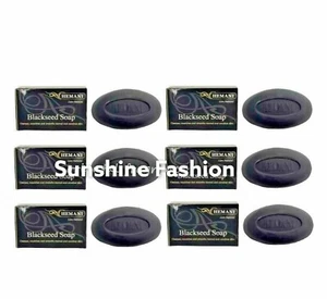 6 x 75g Hemani Black Seed Body Soap Kalonji Nigella Sativa Wash - Picture 1 of 2