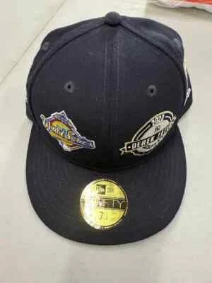 Derek Jeter Yankees New ERA 2020 World Series 5 Patch Hat 59Fifty 7 1/4 Size NEW - Image 1 of 4