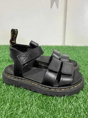 Sandalias de cuero sin cordones Doc Marten negras con correa J unisex talla 2 Foto 1 de 4