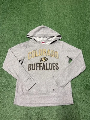 Colorado Buffaloes Women’s Sweatshirt Hoody Size Medium Grey Football Hooded Y2K - Image 1 of 4
