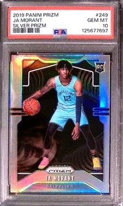 2019-20 Panini Prizm - Rookie Ja Morant #249 Silver Prizm (RC) PSA 10 - Foto 1 di 2