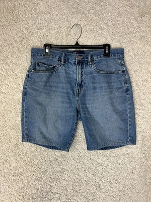 GAP 牛仔直筒牛仔裤短裤男式 33 码中号水洗休闲 8 英寸内缝 — 第 1/4 张图片