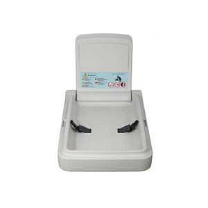 Dolphy Wall-Mounted Waterproof Baby Change Station - Grey HDPE, Foldable with... - Picture 1 of 6
