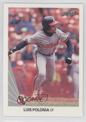 1990 Leaf Luis Polonia #295 - Image 1 of 2