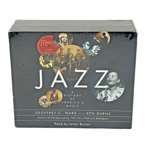 Jazz History of American Music Geoffrey Ward & Ken Burns Audiobook 8 CDs Sealed - Picture 1 of 8