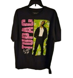 2PAC Tupac Shakur All Eyez On Me Graphic T- Shirt Mens Size 2X Black Rap Hip Hop