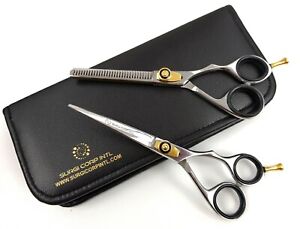 6" Professional Hairdressing Scissors Barber Haircutting Shears Set Silver