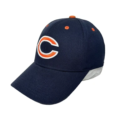 Boné ajustável Chicago Bears Reebok Strapback pai masculino feminino NFL azul laranja - Imagem 1 de 4