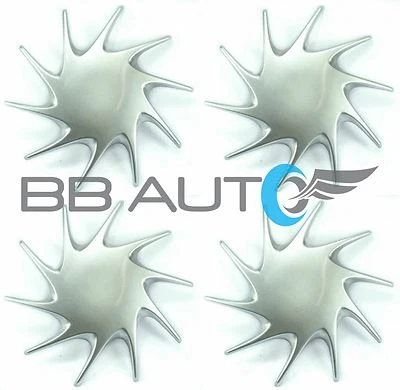 Ford Windstar Van 1998-1999 juego de 4 tapacubos centrales de rueda de aluminio plateado nuevo Foto 1 de 4