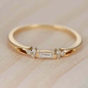 1.80 Ct Emerald Lab-Created Diamond Women's Wedding Ring 14K Yellow Gold Plated