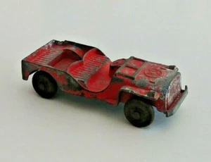 Vintage TootsieToy Red U.S. Army Jeep - Picture 1 of 5