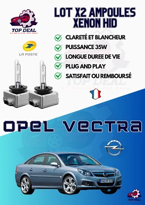KIT 2x AMPOULES XENON HID Opel vectra de 2006 à 2009 35W blanc pur - Immagine 1 di 4
