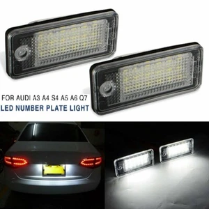 For Audi A3 8P S3 A4 B6 B7 A6 S6 A8 Q7 18 LED License Number Plate Light Lamp - Picture 1 of 7