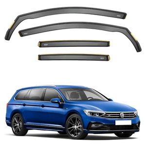 ISPEED Wind Deflectors for VW Passat B8 2015-2022 5-Door Estate 4pc Set Visors - Picture 1 of 10