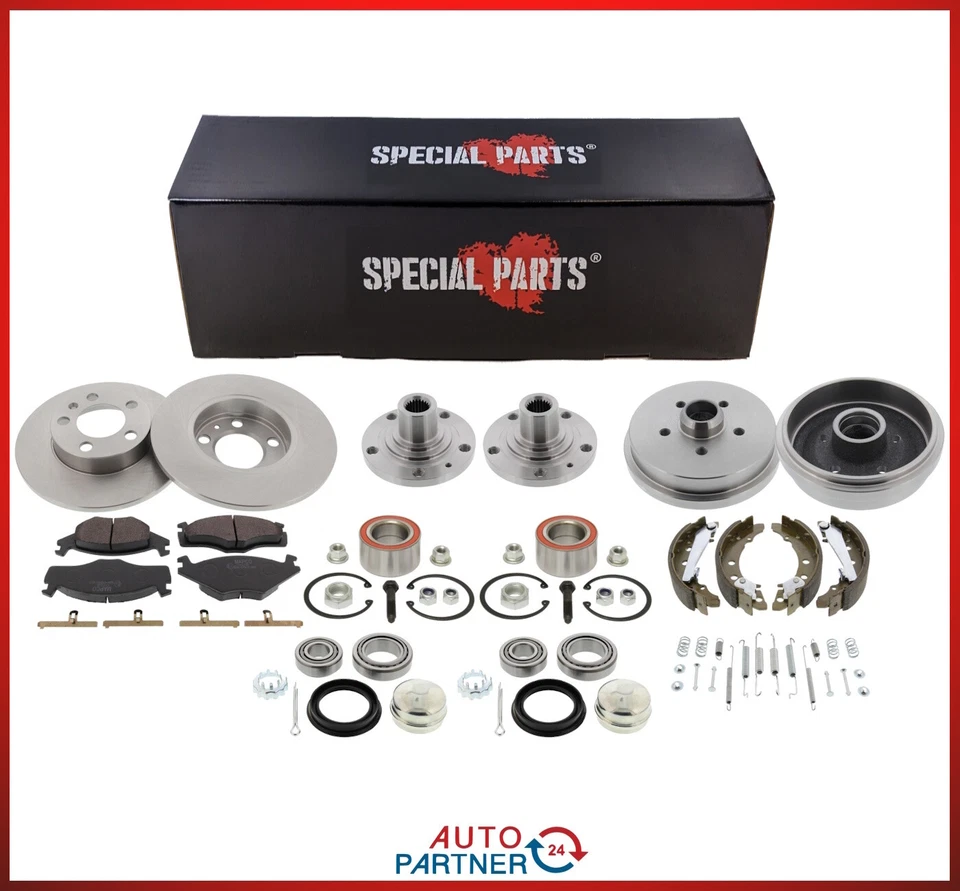 Freni/Interasse Kit di Conversione 4x100 Su 5x100 per VW Golf 2 Jetta Ø239 Voll - Immagine 1 di 1