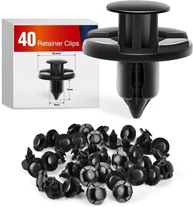 Nilight 40PCS Bumper Rivet Fender Clips OEM Replaces Nissan 01553-09321 8mm Hole - Picture 1 of 7