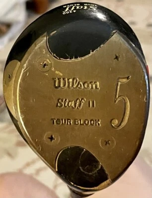 Винтажная клюшка для гольфа вуд для фервея под правую руку Wilson Staff II 4300 Tour Block 5 - Изображение 1 из 4