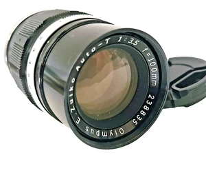 Olympus E.ZUIKO AUTO-T 100mm F/3.5 Lens for Pen F FT VG - Picture 1 of 7
