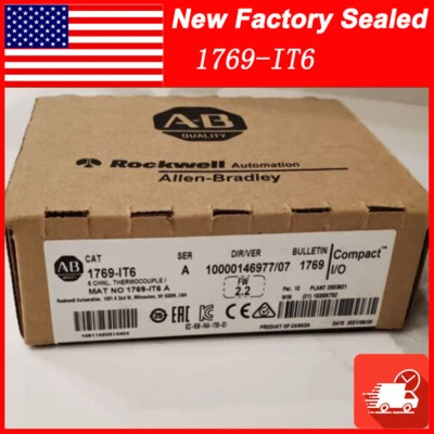 NEW Allen-Bradley 1769-IT6 /A CompactLogix Thermocouple/mV Input Module 1769IT6 - Image 1 of 4