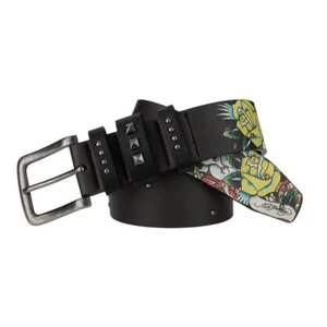 Ed Hardy Gürtel 38 mm bedruckt und Nieten - Bild 1 von 2