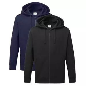 PORTWEST Zip Through Hoodie Corporate Wear Workwear Drawstring Hood Comfort B312 - Picture 1 of 5