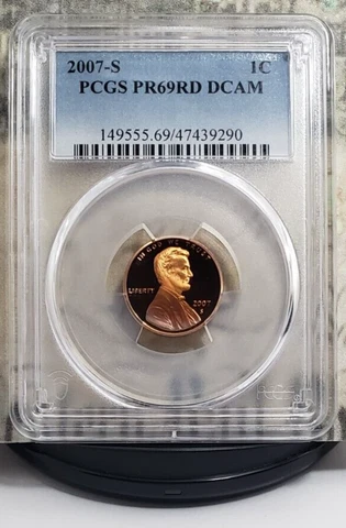 2007-S Lincoln Memorial Proof Cent PCGS PR69RD DCAM - Brilliant Rainbow Toned!!! Cover