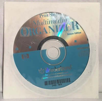 Print Shop Multimedia Organizer Vintage Windows 3.1 95 98 Software CD-ROM - Image 1 of 3