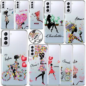 Girl Painted Personalised Case Phone Cover For Samsung Galaxy S22 S25 S23 S24 FE - Picture 1 of 134