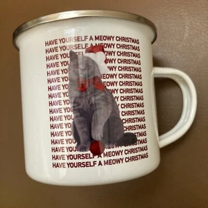Have Yourself a Meowy Christmas Enamel Mug-Brand New! - Picture 1 of 3