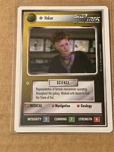  Star Trek CCG Beta WB 1995 Vekor - Picture 1 of 2