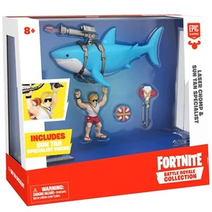 FIGURA ESPECIALISTA EN BRONCEADO Y SOL Fortnite Battle Royale Collection LASER CHOMP PLANEADOR - Imagen 1 de 3