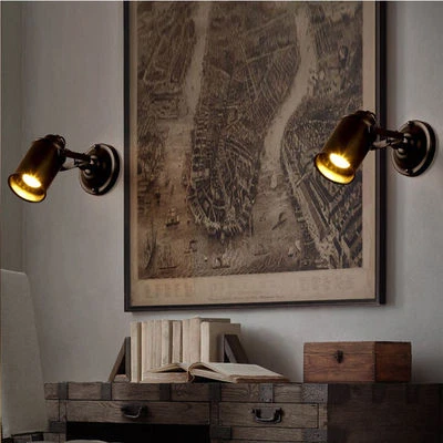 E27 Vintage Metal Retro Industrial Wall Light Rustic Sconce Lamp Wall Fixture - Image 1 of 4