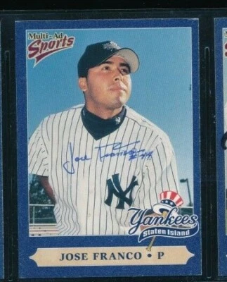 1999 Multi-Ad Sports Staten Island Yankees #9 Jose Franco signed autograph - Image 1 of 2