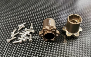 Adaptadores de buje de rueda de aleación de 22 mm para Yeti axial - Imagen 1 de 1